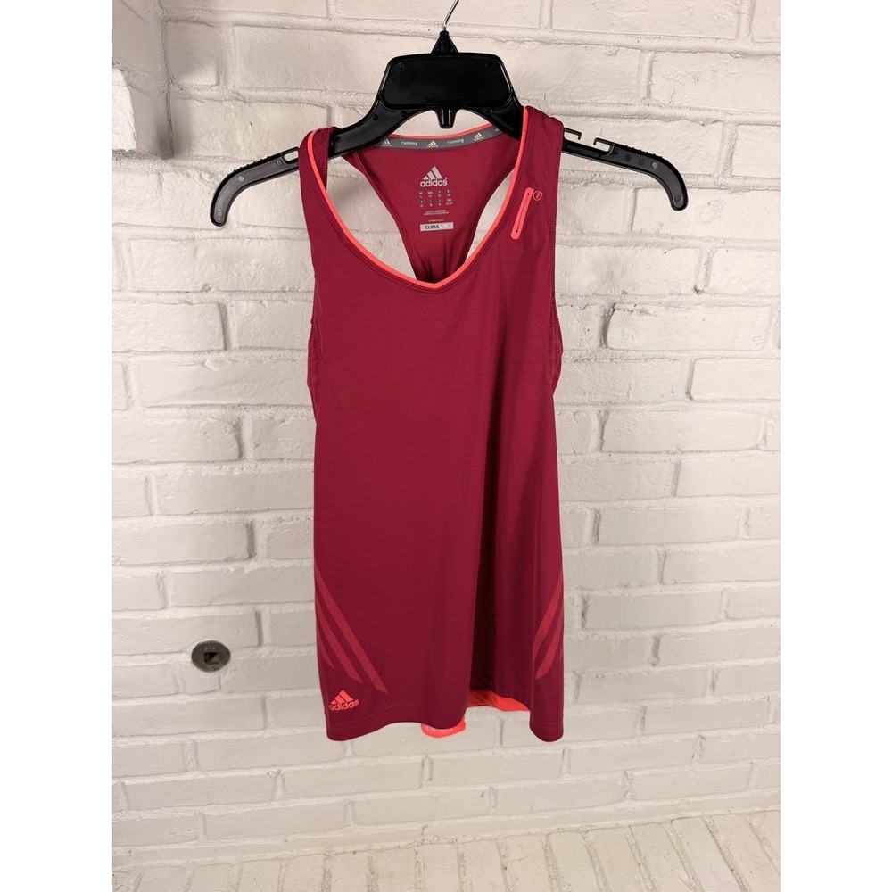 Running Adidas Supernova Climalite XS Pink Racerback Reflective Tank Top
